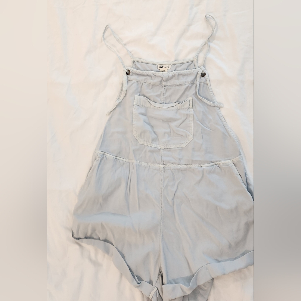 Billabong Blue Denim Overalls Relaxed Fit
